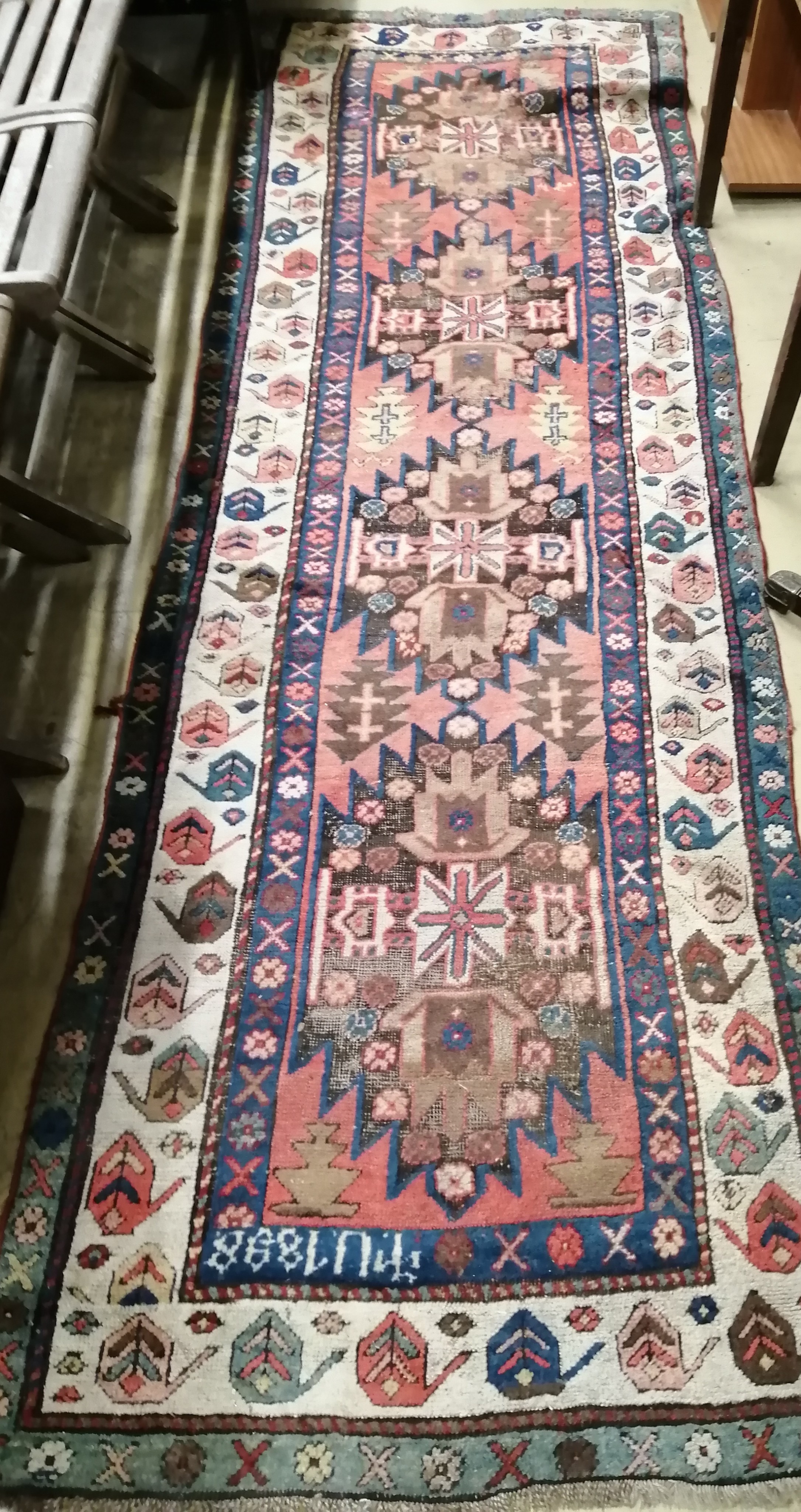 A Caucasian runner, 305 x 96cm